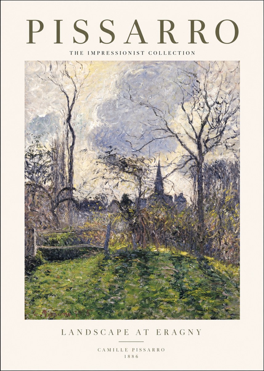 Pissarro Landscape at Eragny No1 - Plakat