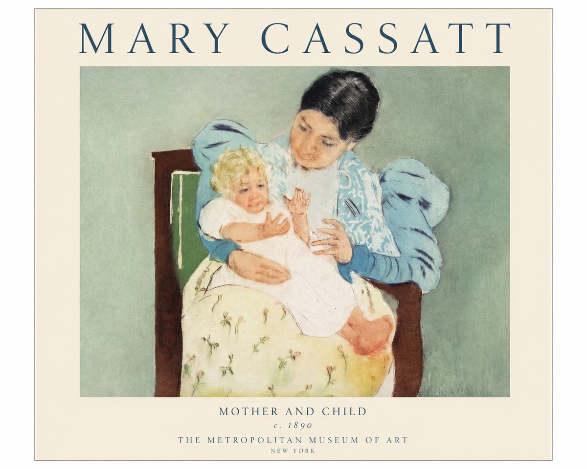 Mary Cassatt Mother and Child III No1 - Plakat