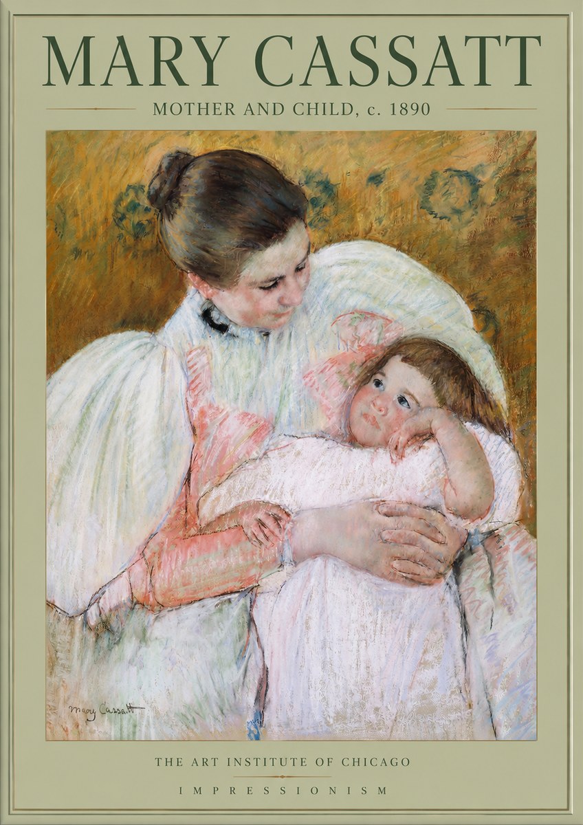 Mary Cassatt Mother and Child VI No2 - Plakat