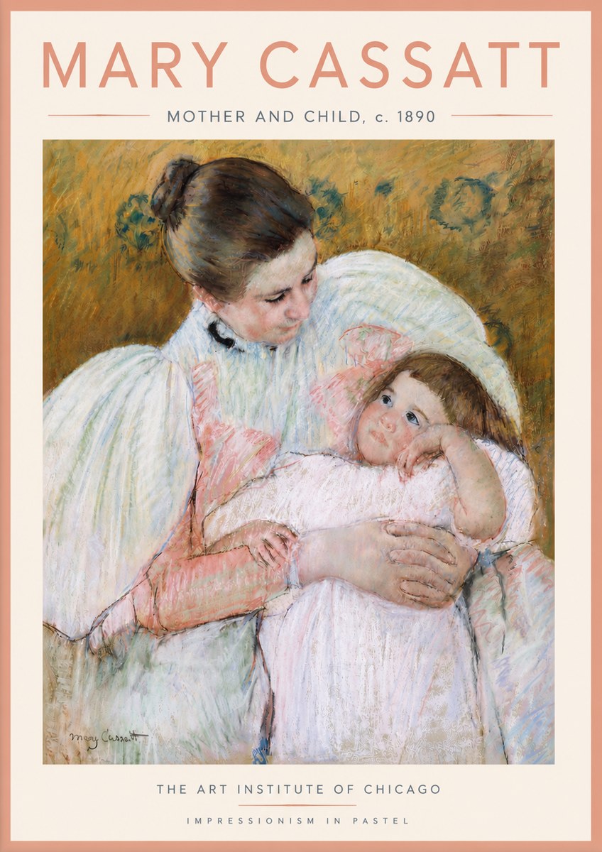 Mary Cassatt Mother and Child VI No4 - Plakat