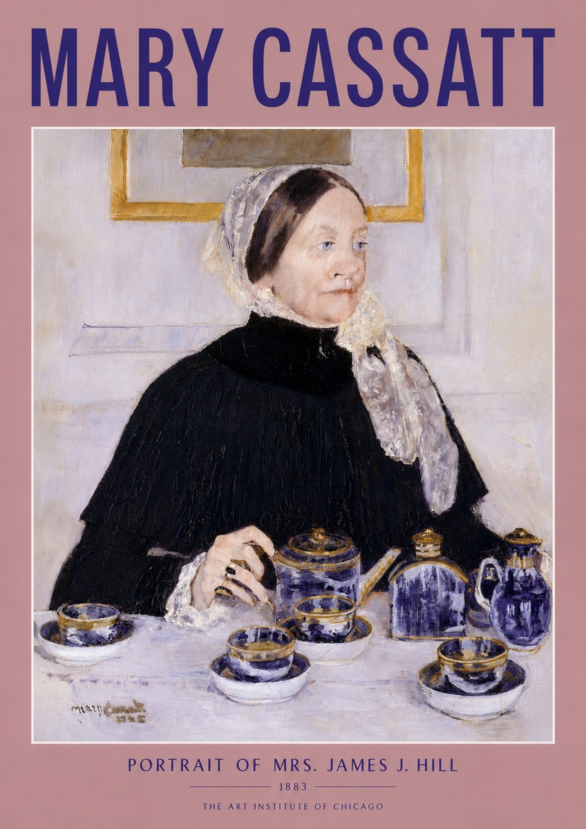 Mary Cassatt Portrait of Mrs. James J. Hill No4 - Plakat