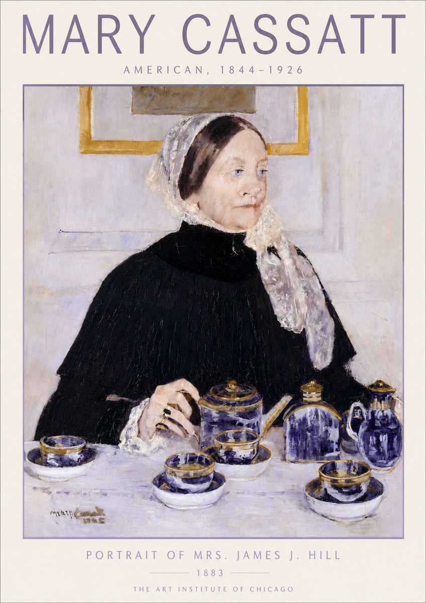 Mary Cassatt Portrait of Mrs. James J. Hill No5 - Plakat