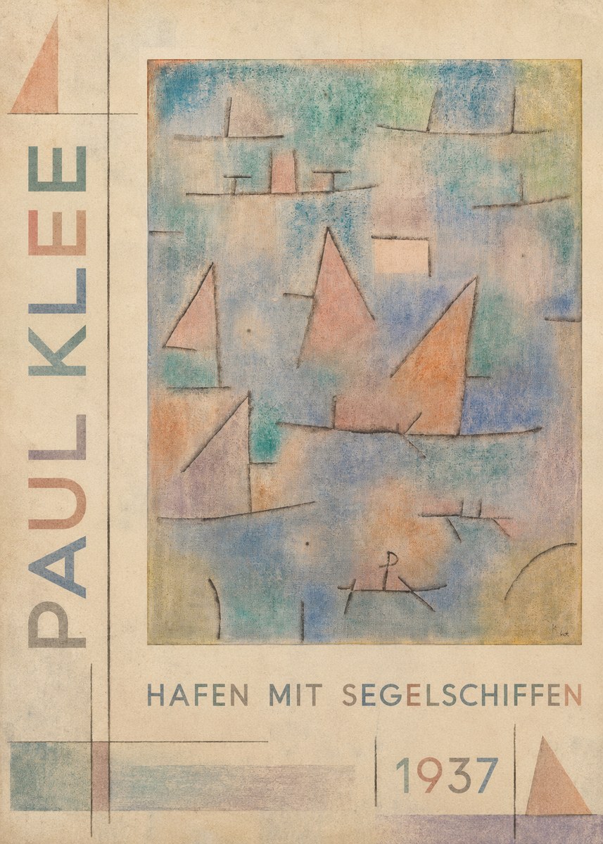 Paul Klee Hafen Mit Segelschiffen No5 - Plakat