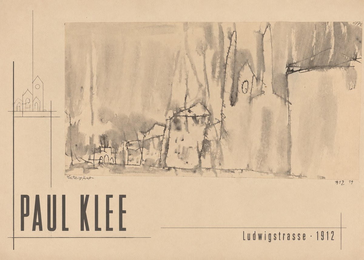 Paul Klee Ludwigstrasse No2 - Plakat