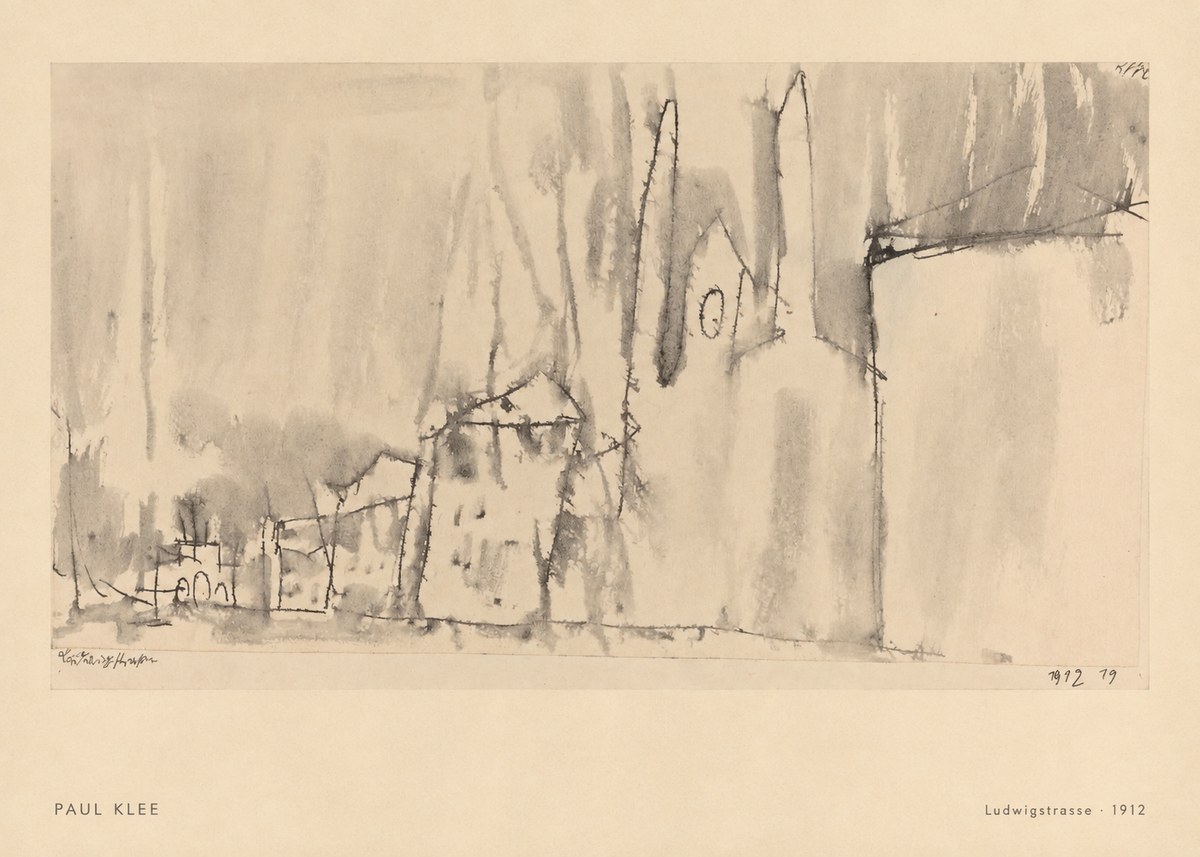 Paul Klee Ludwigstrasse No6 - Plakat
