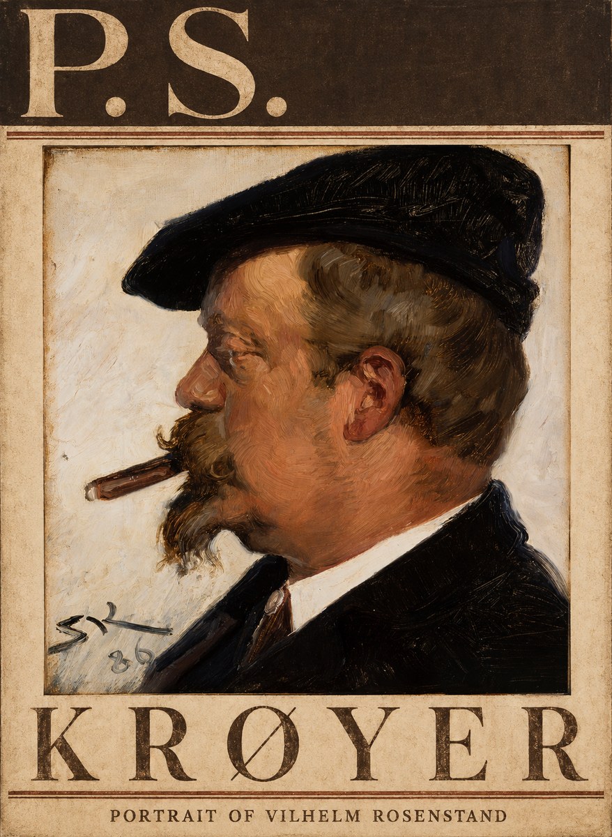 P.S. Krøyer Portrait of Vilhelm Rosenstand No3 - Plakat