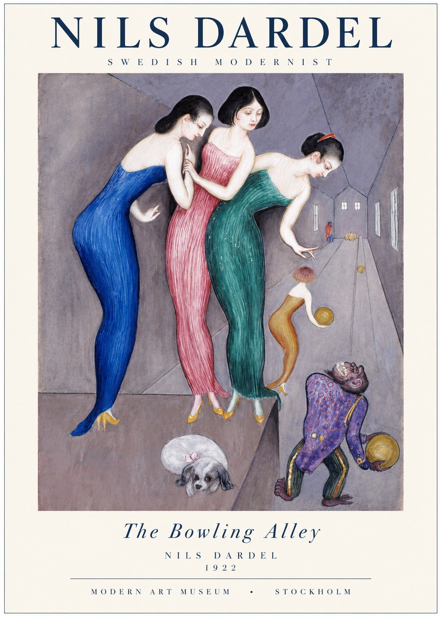 Nils Dardel Three Graces No2 - Plakat