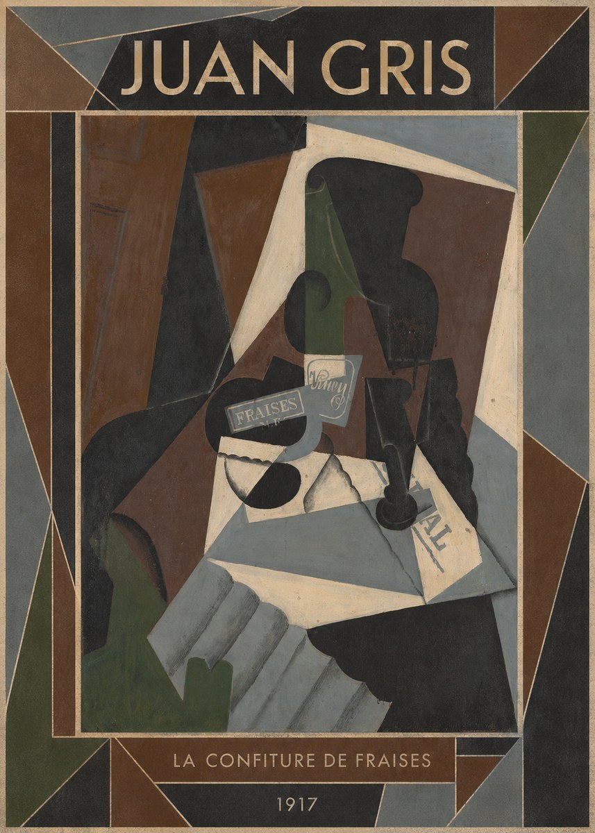 Juan Gris La Confiture De Fraises No1 - Plakat