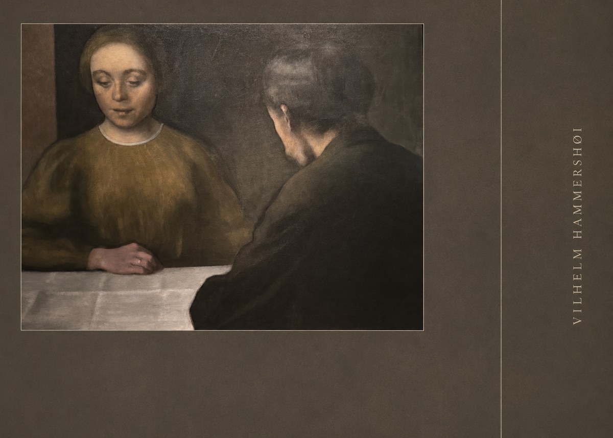 Vilhelm Hammershøi A Conversation No2 - Plakat