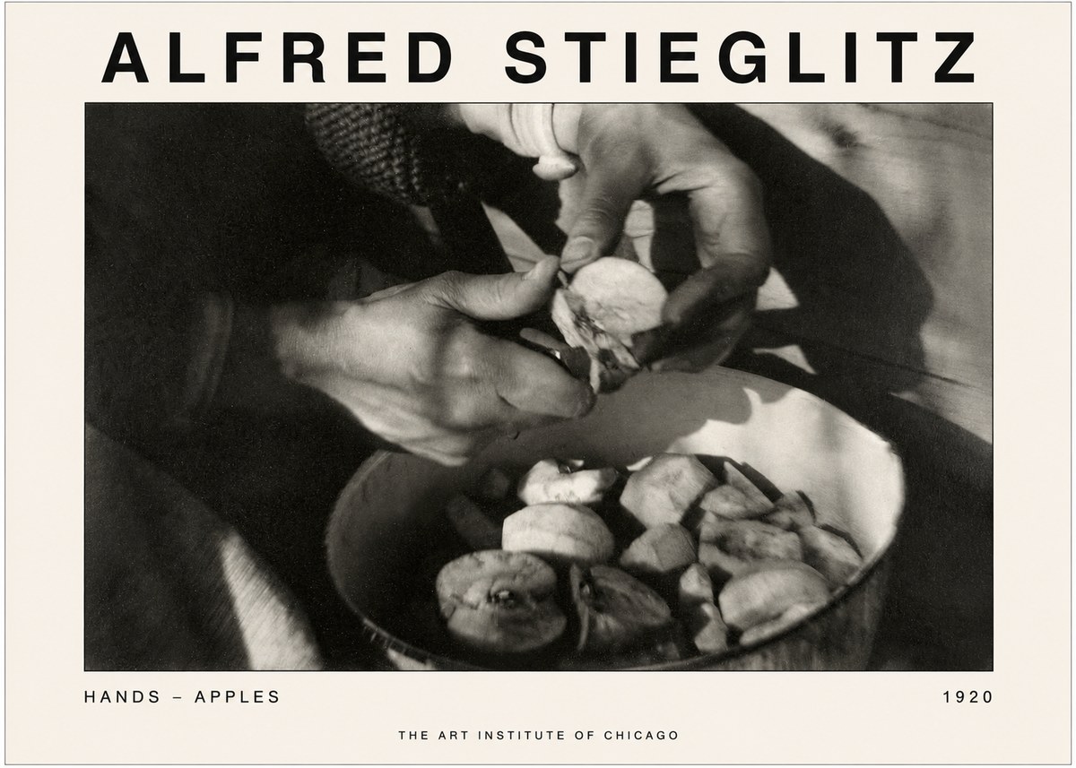 Alfred Stieglitz Hands - Apples No1 - Plakat
