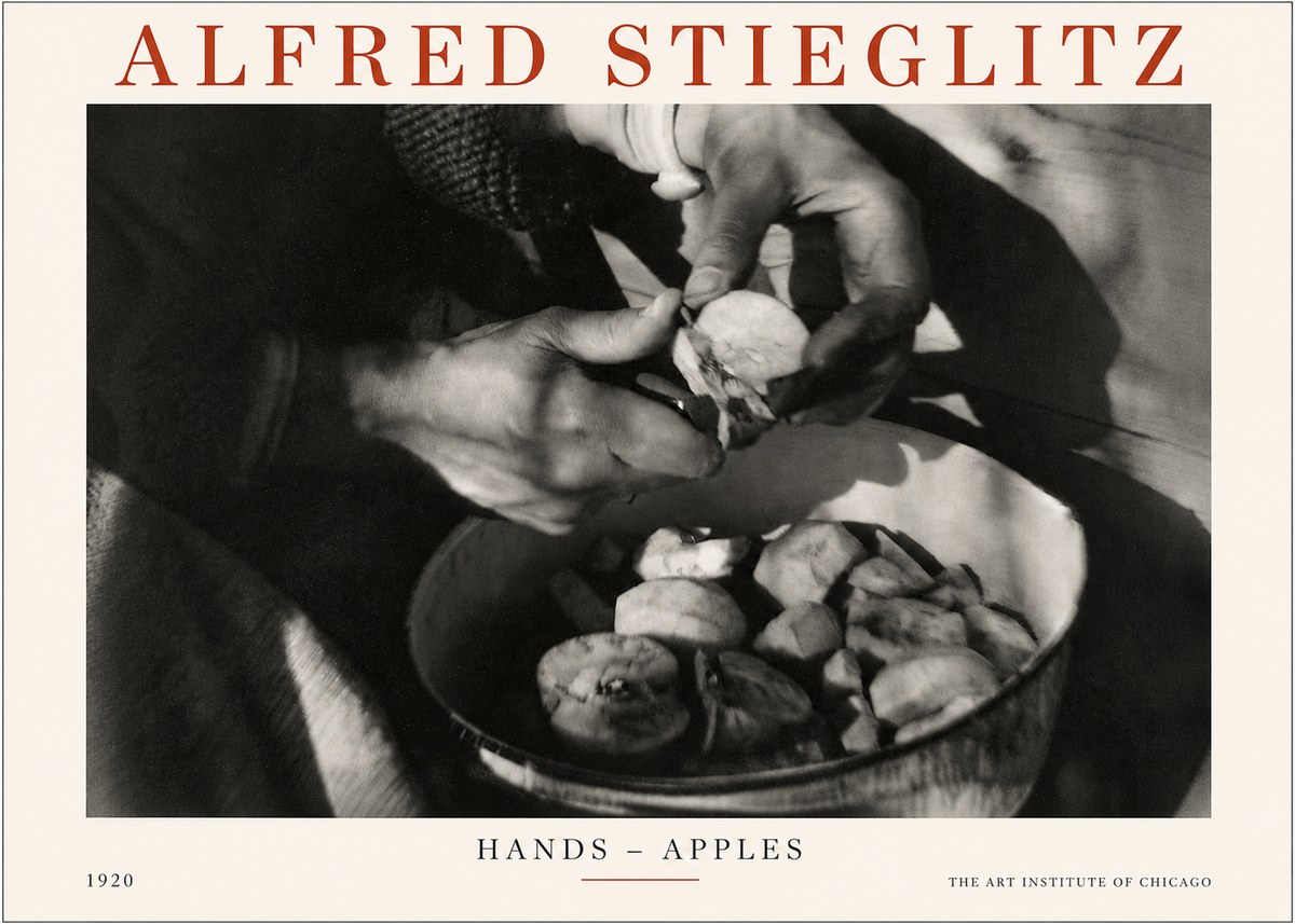 Alfred Stieglitz Hands - Apples No3 - Plakat