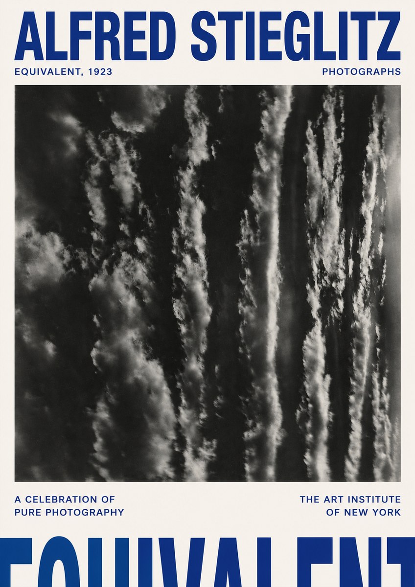 Alfred Stieglitz Equivalent I No4 - Plakat