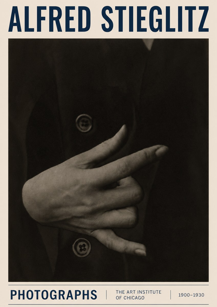 Alfred Stieglitz Hands No3 - Plakat