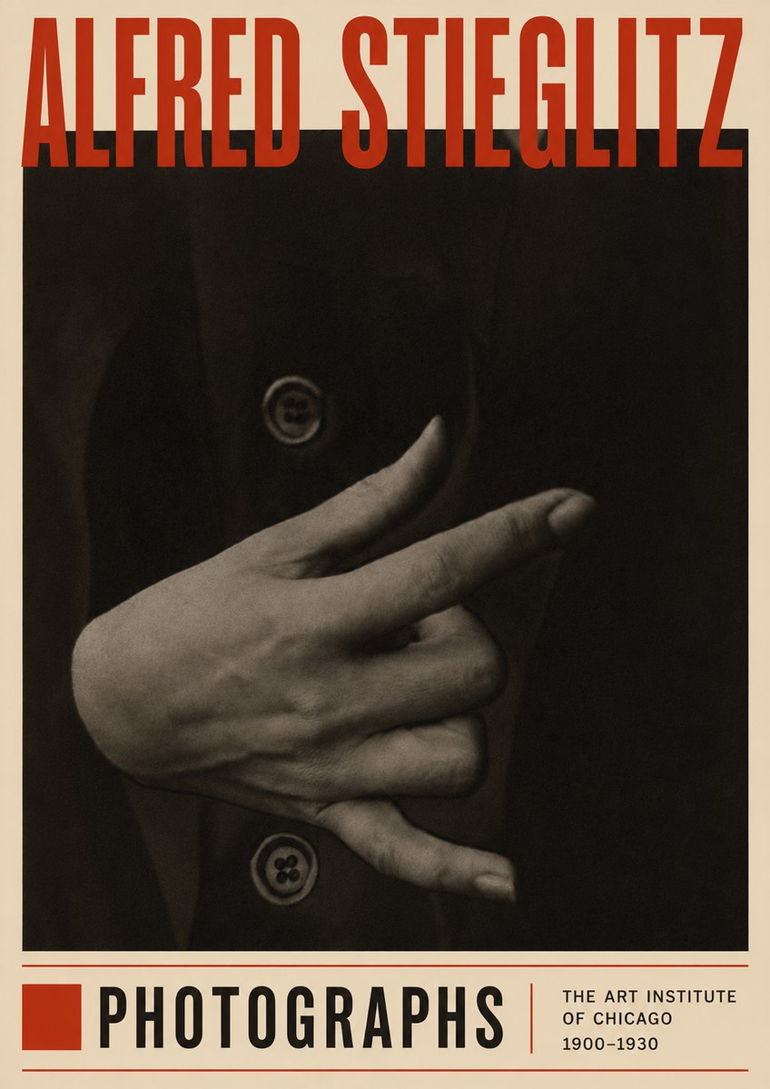 Alfred Stieglitz Hands No4 - Plakat