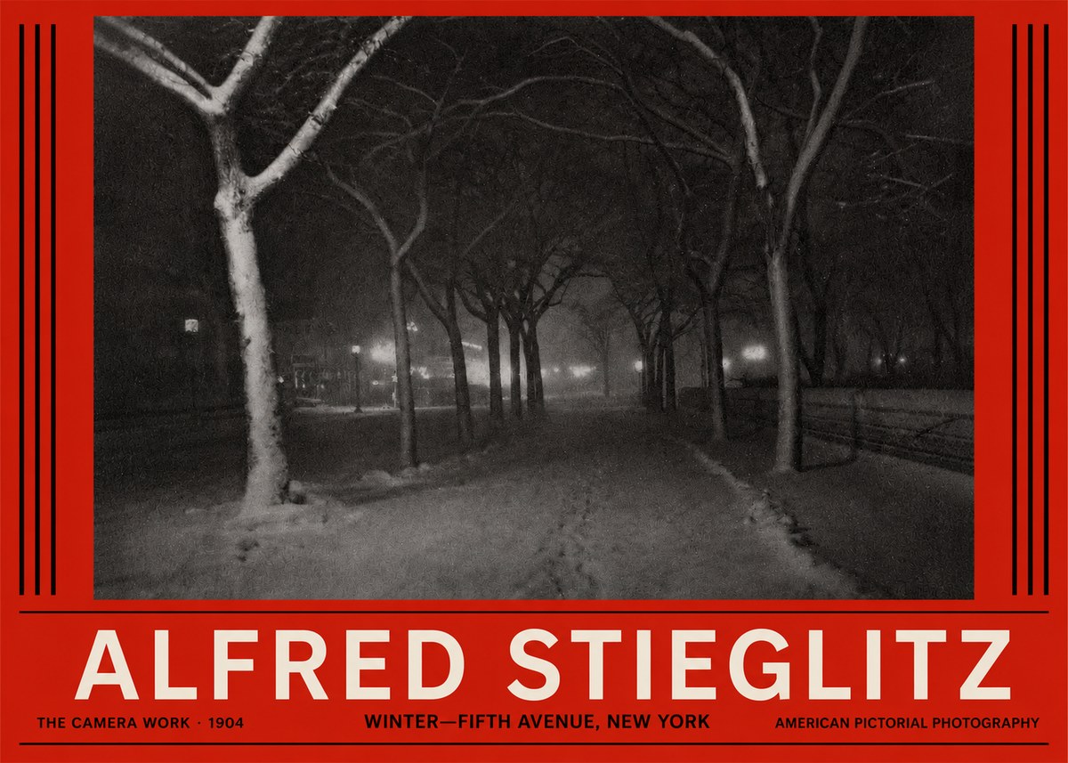 Alfred Stieglitz Winter—fifth Avenue, New York No2 - Plakat