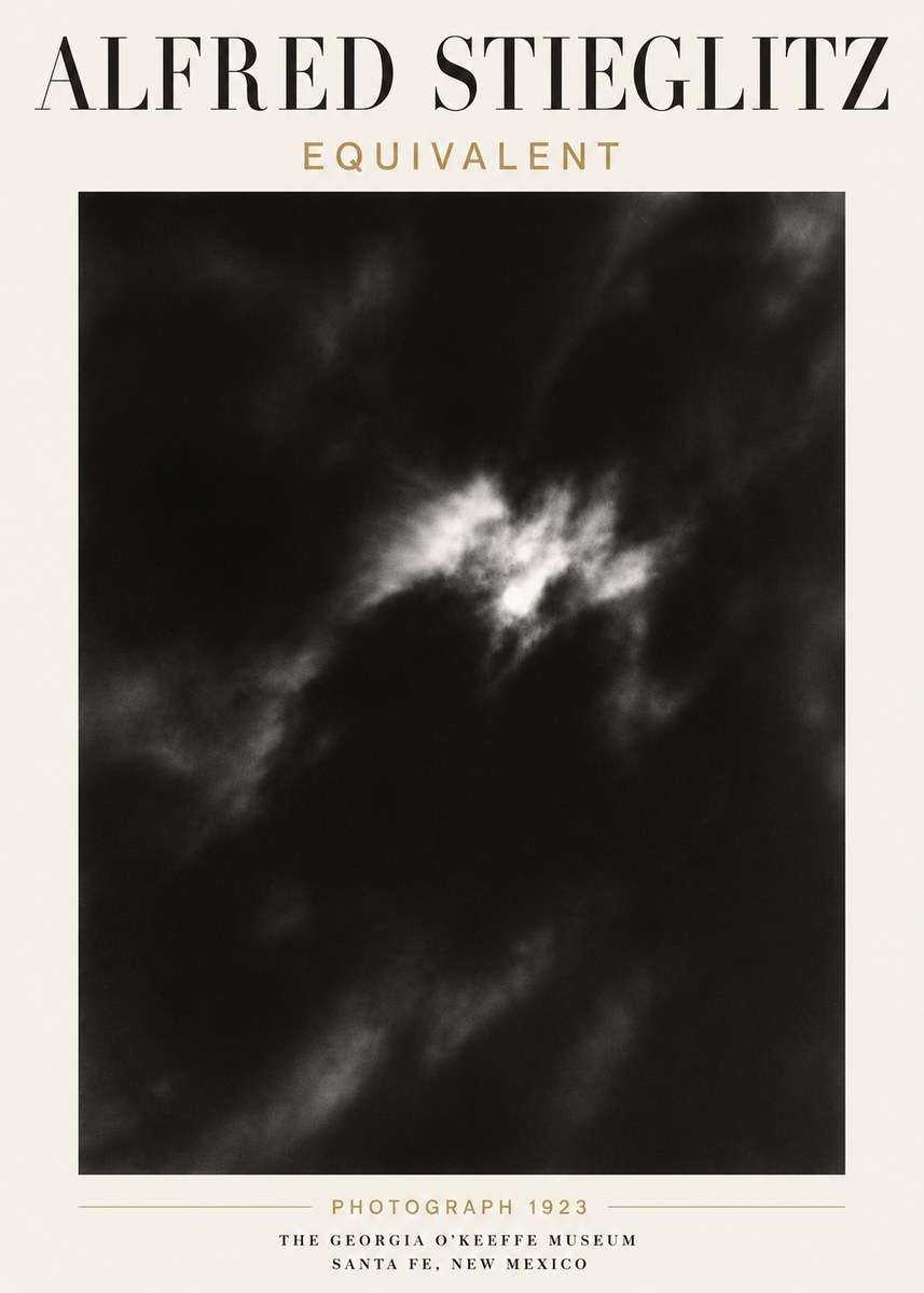 Alfred Stieglitz Equivalent IV No6 - Plakat