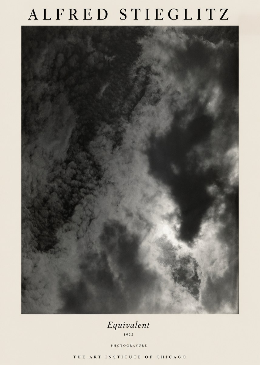Alfred Stieglitz Equivalent V No1 - Plakat