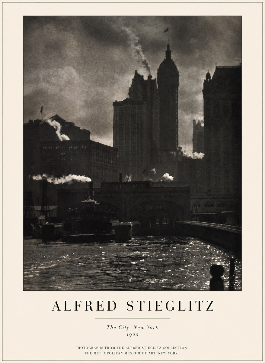 Alfred Stieglitz The City. New York No1 - Plakat