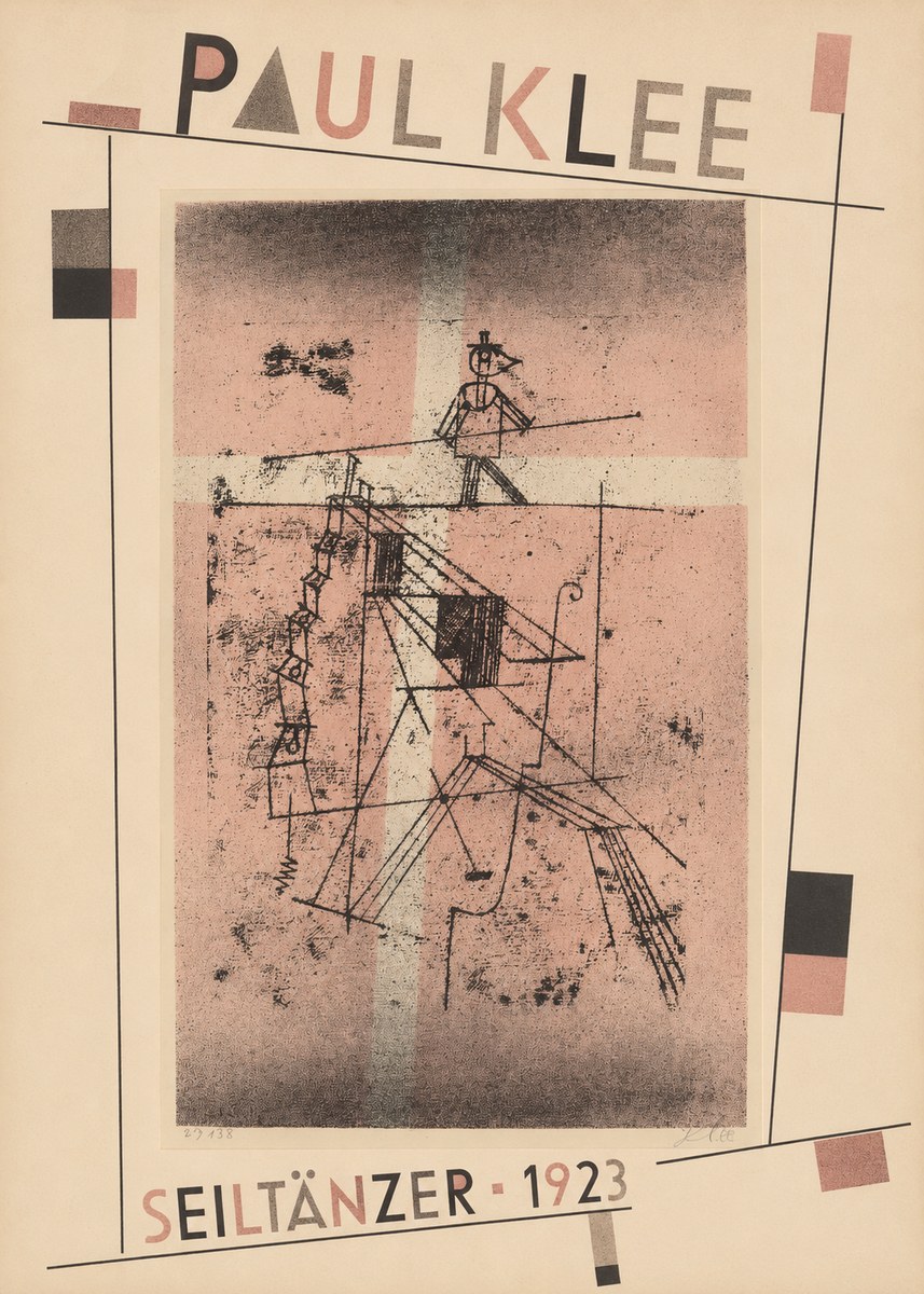 Paul Klee Seiltänzer III No5 - Plakat