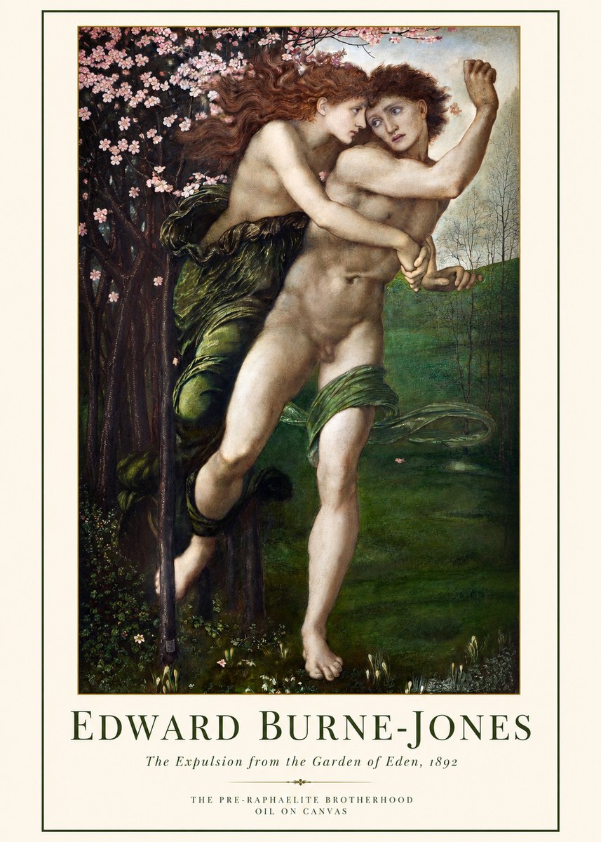 Edward Burne-Jones Springtime and the Spring No6 - Plakat