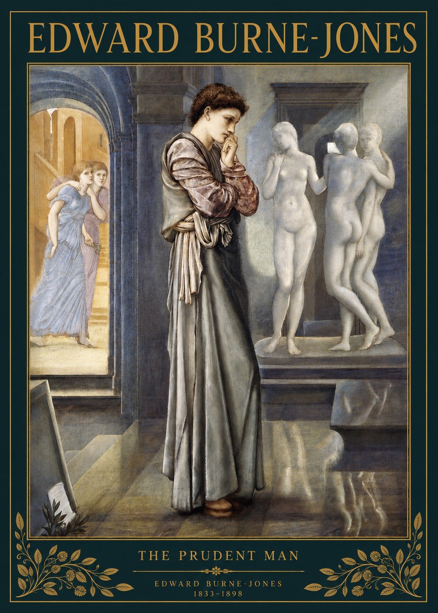 Edward Burne-Jones The Prudent Man No3 - Plakat