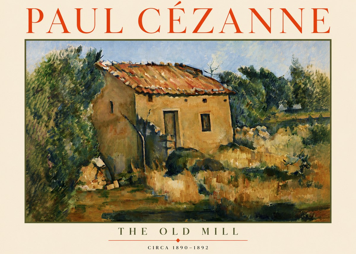 Paul Cézanne The Old Mill No3 - Plakat