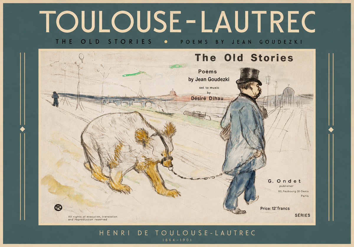 Toulouse-Lautrec Les Vieilles Histoires II No3 - Plakat