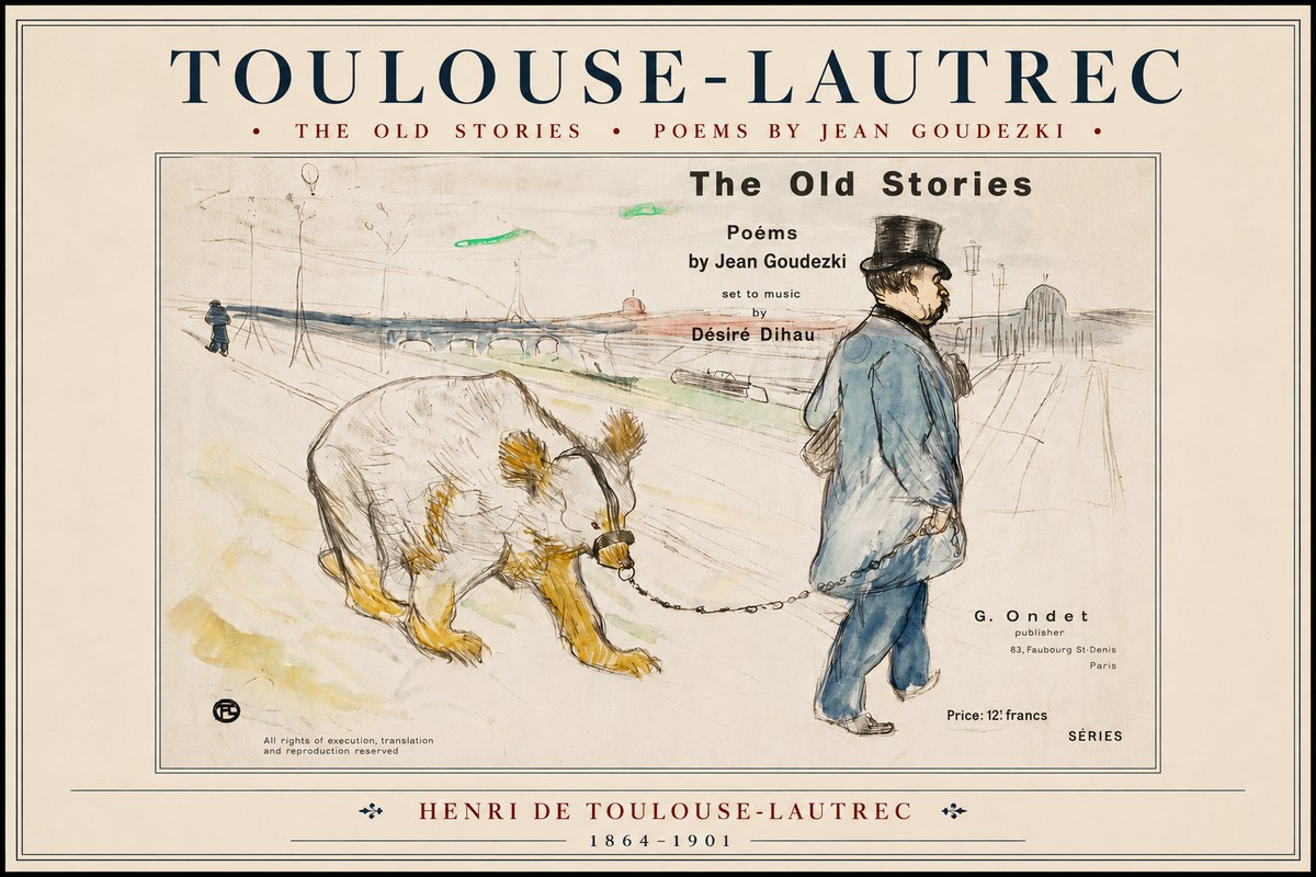 Toulouse-Lautrec Les Vieilles Histoires II No4 - Plakat