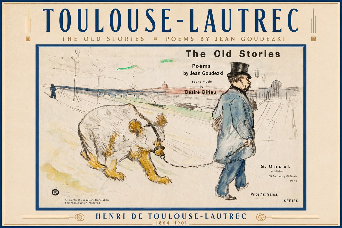 Toulouse-Lautrec Les Vieilles Histoires No6 - Plakat