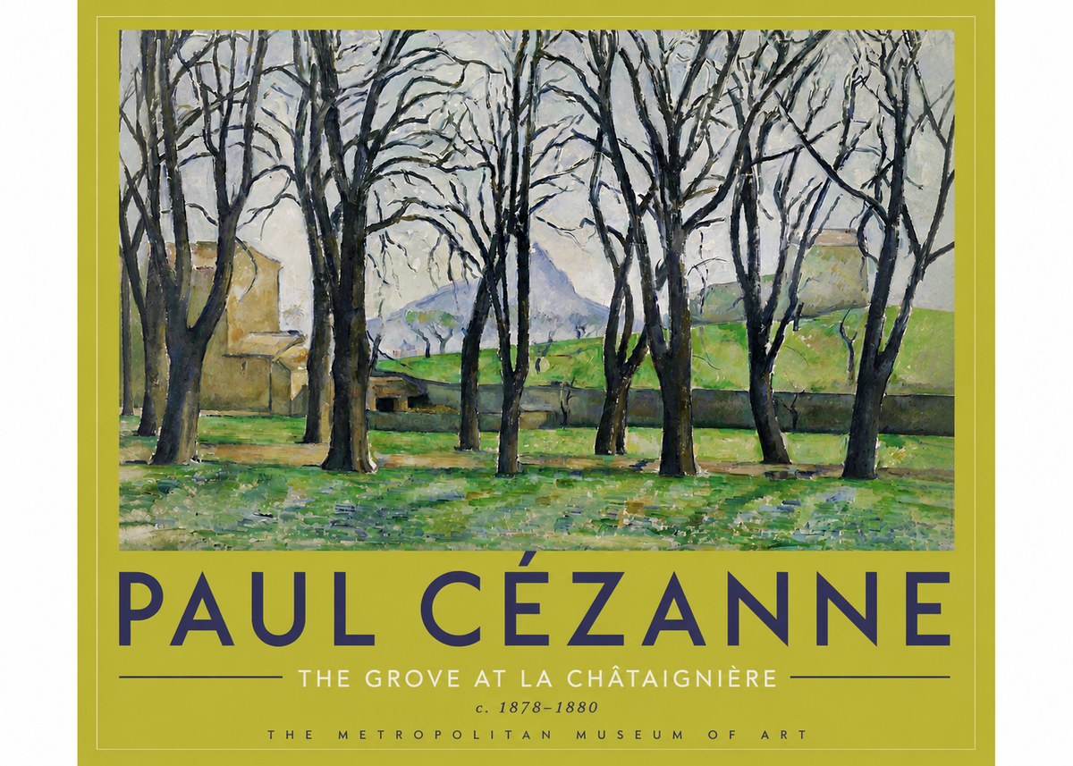 Paul Cézanne The Grove at La Châtaignière No5 - Plakat