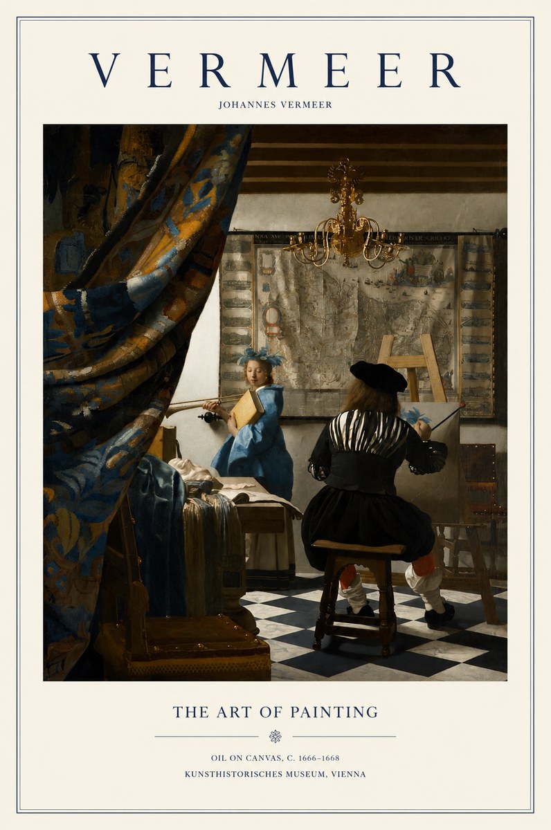 Vermeer The Art of Painting No1 - Plakat