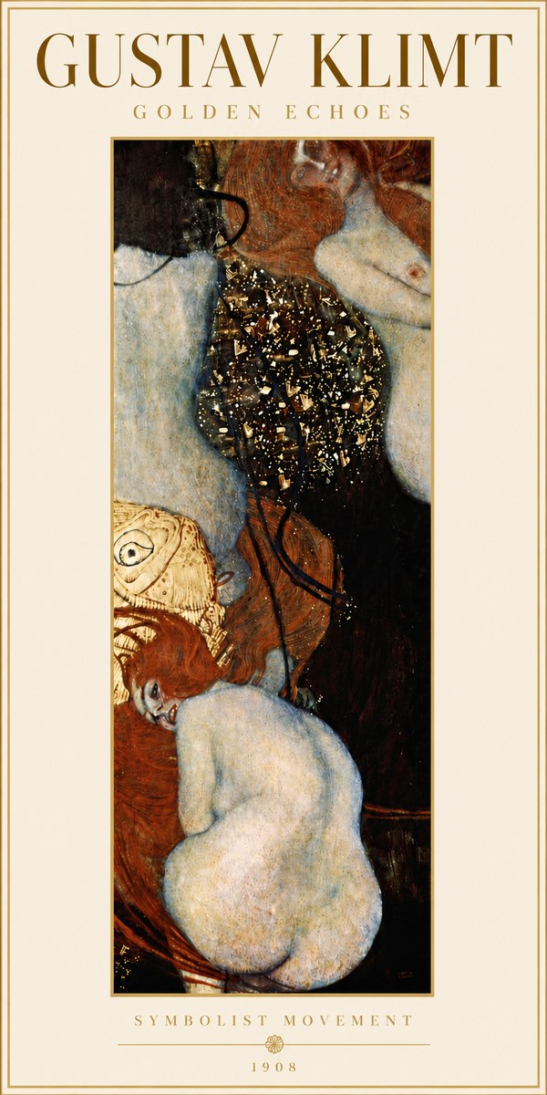 Klimt Golden Echoes No6 - Plakat