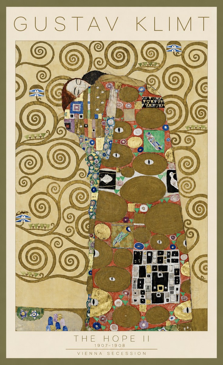 Klimt The Hope Ii No4 - Plakat