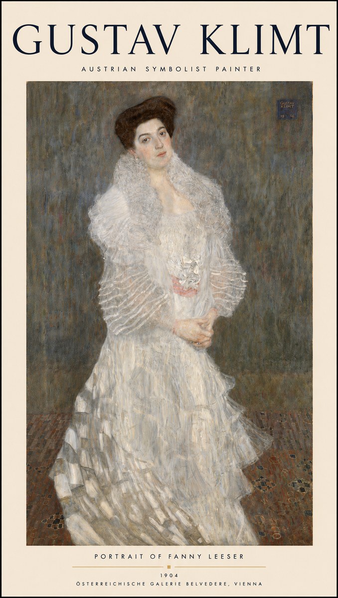 Klimt Portrait of Fanny Leeser No3 - Plakat