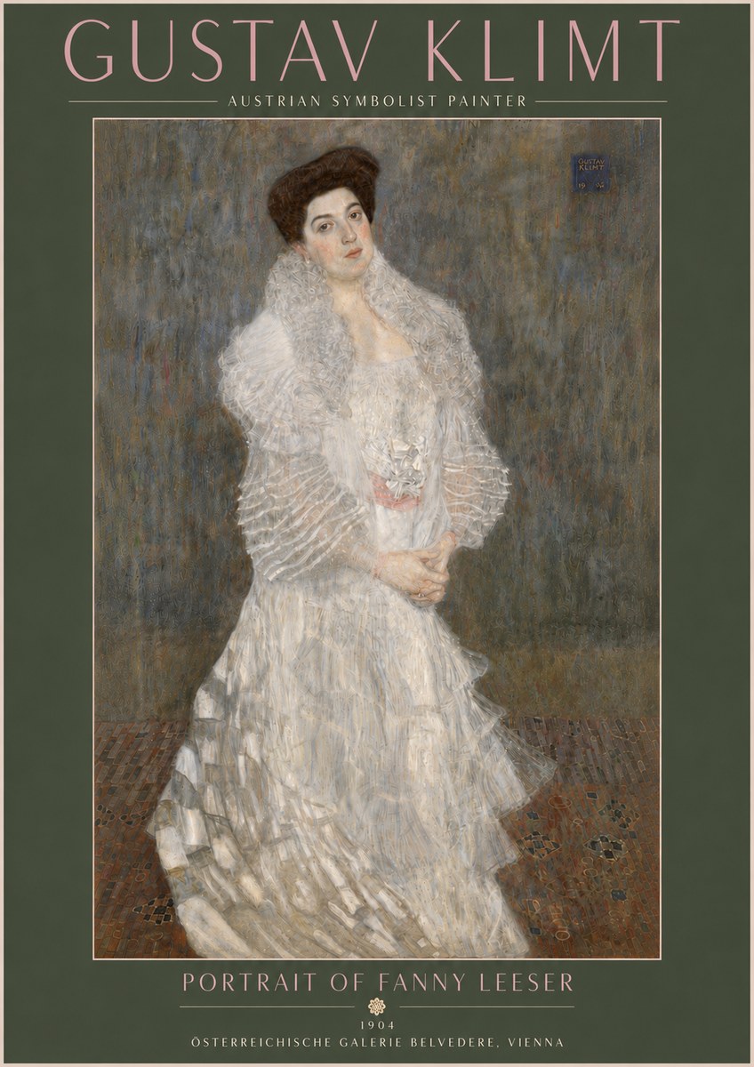 Klimt Portrait of Fanny Leeser No5 - Plakat