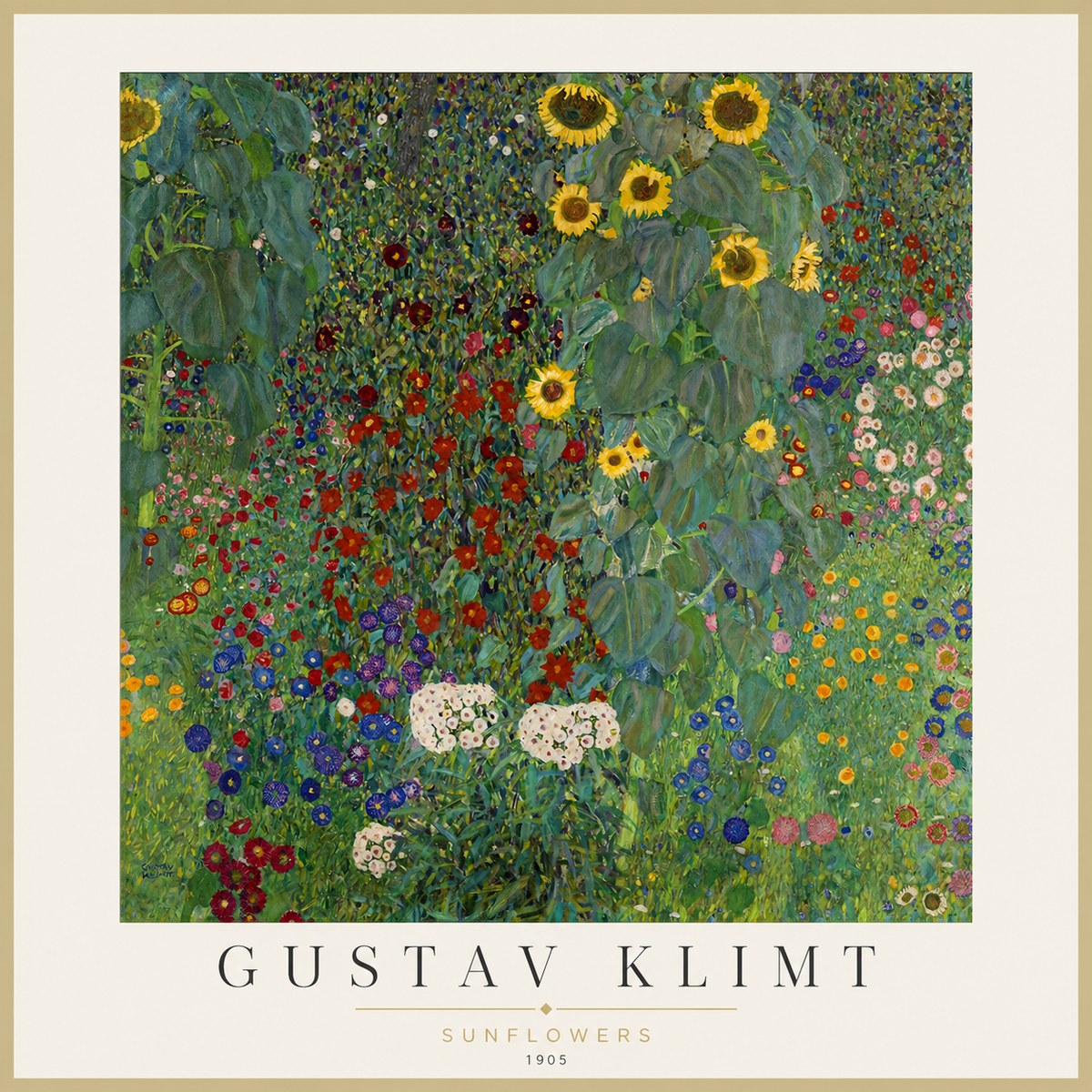Klimt Sunflowers No1 - Plakat