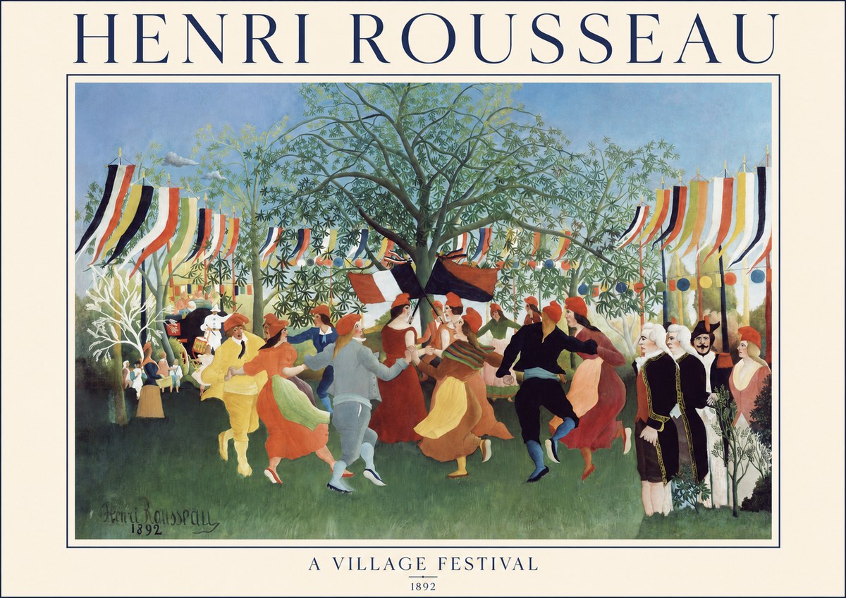 Rousseau A Village Festival No1 - Plakat