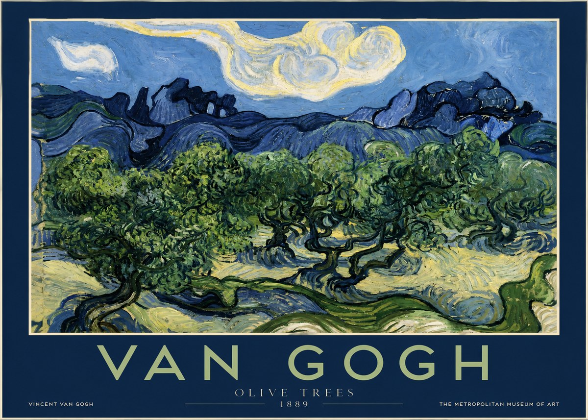 Van Gogh Olive Trees No2 - Plakat