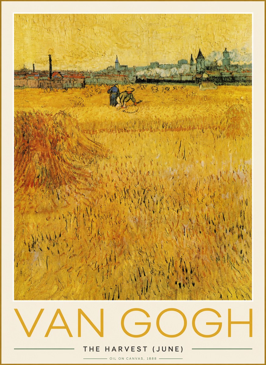 Van Gogh The Harvest (June) No2 - Plakat