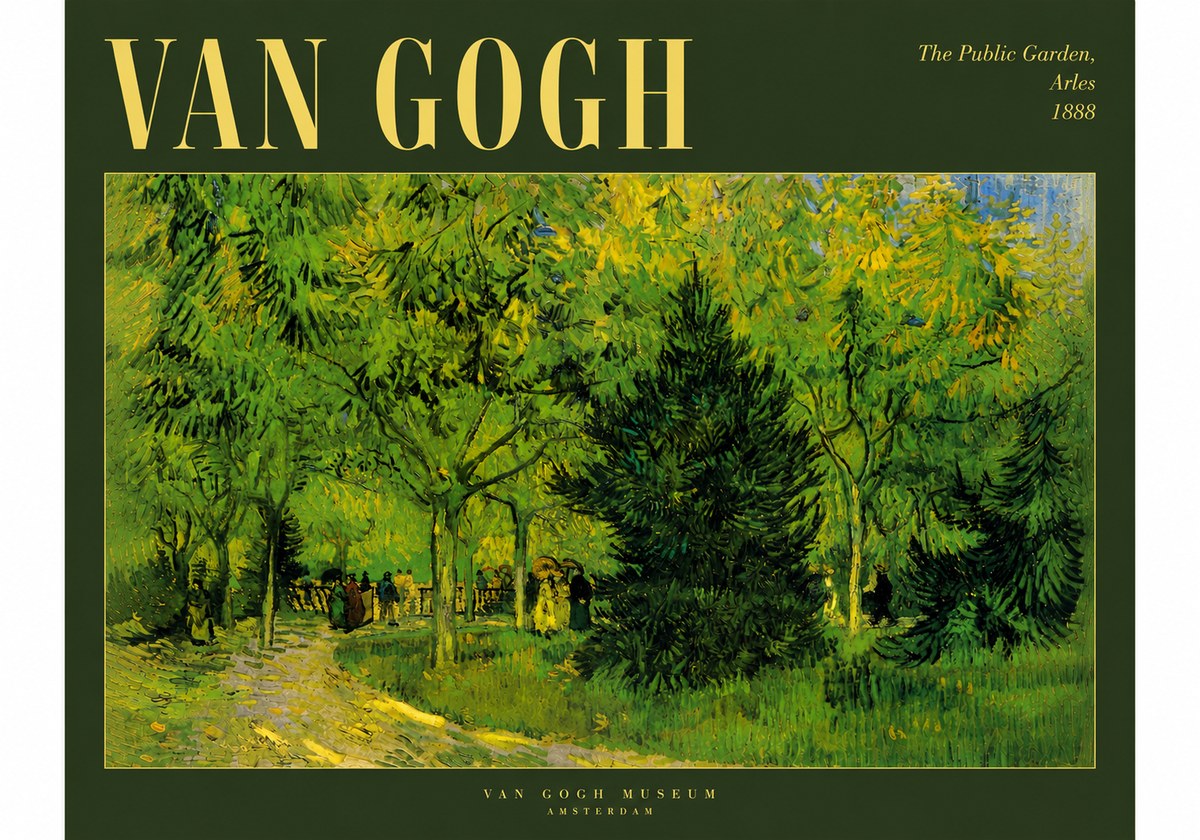 Van Gogh The Public Garden, Arles No5 - Plakat