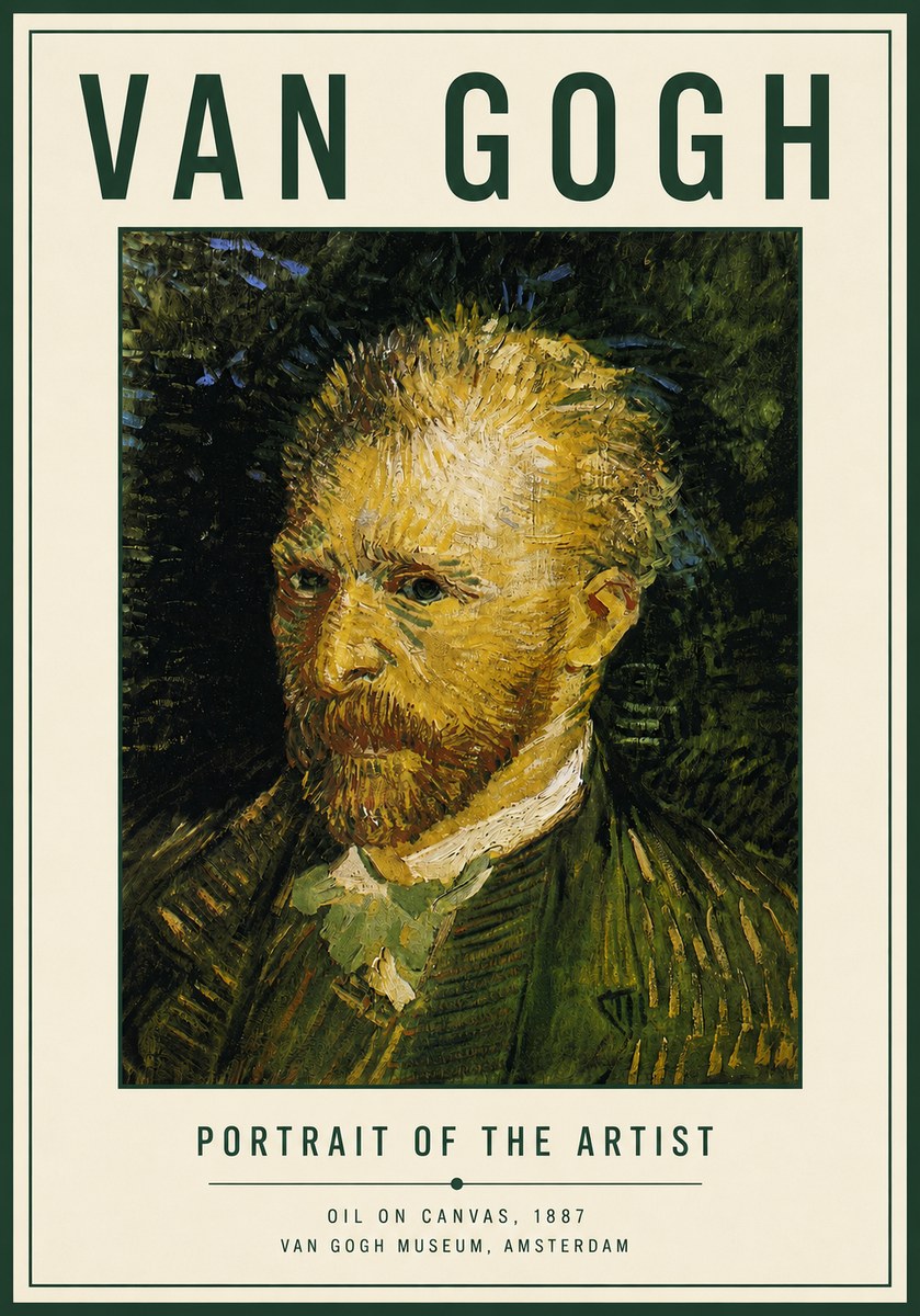 Van Gogh Portrait of the Artist III No4 - Plakat
