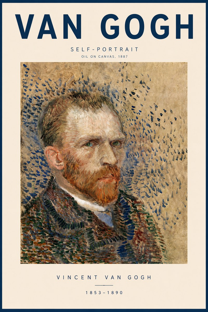 Van Gogh Self-portrait IV No3 - Plakat