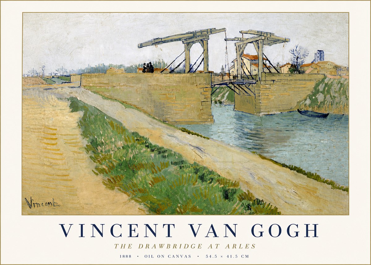 Van Gogh The Drawbridge at Arles II No3 - Plakat