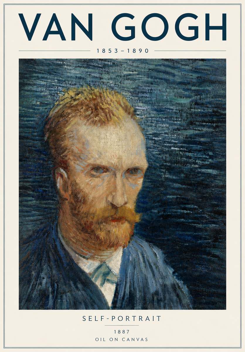 Van Gogh Self-portrait VI No5 - Plakat
