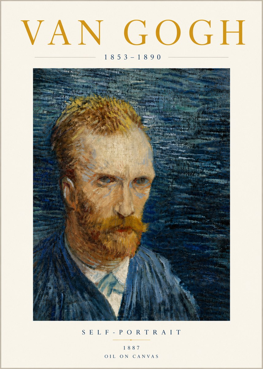 Van Gogh Self-portrait VI No6 - Plakat