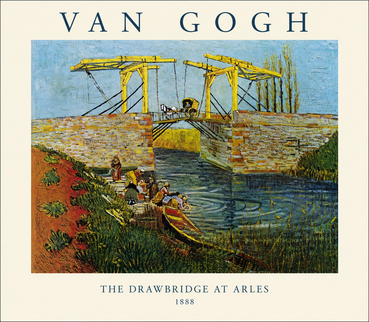 Van Gogh The Drawbridge at Arles III No1 - Plakat