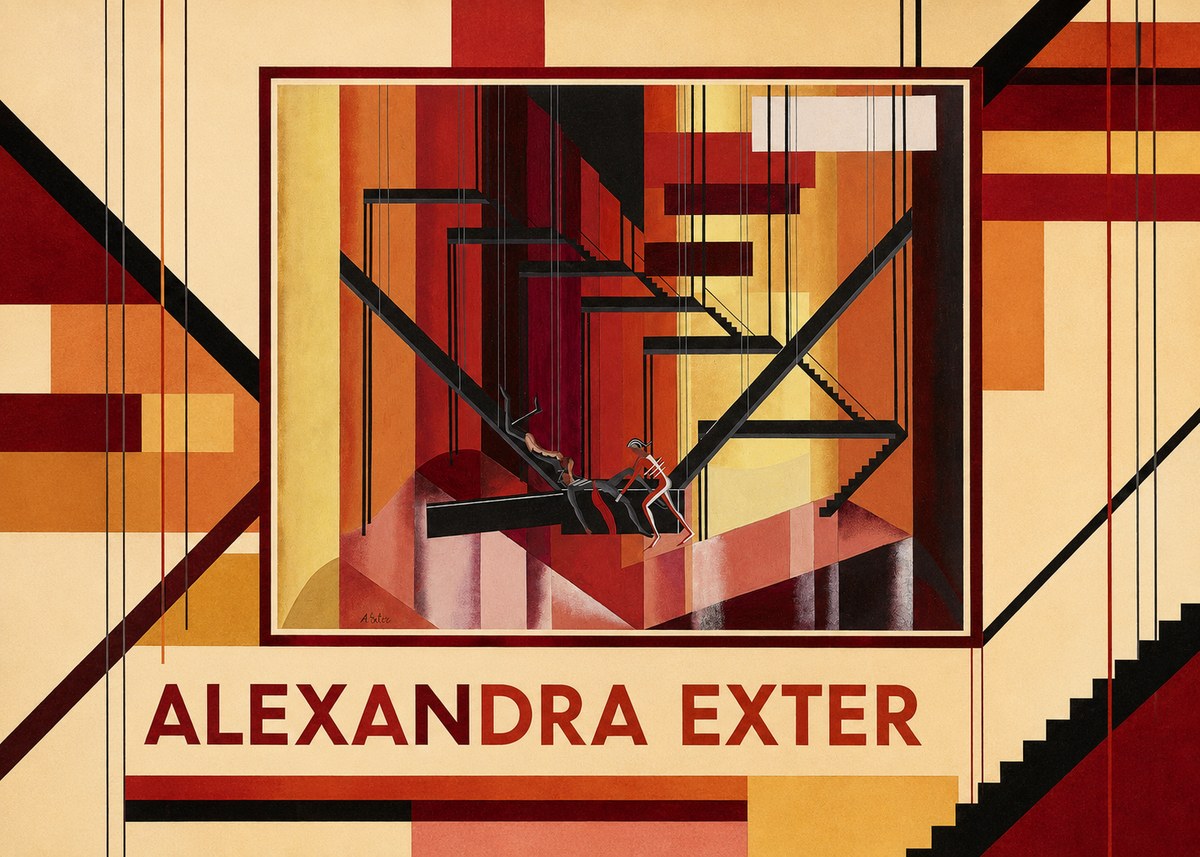 Alexandra Exter Constructivist Stage Design No1 - Plakat