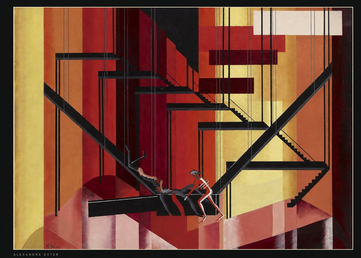 Alexandra Exter Constructivist Stage Design No6 - Plakat