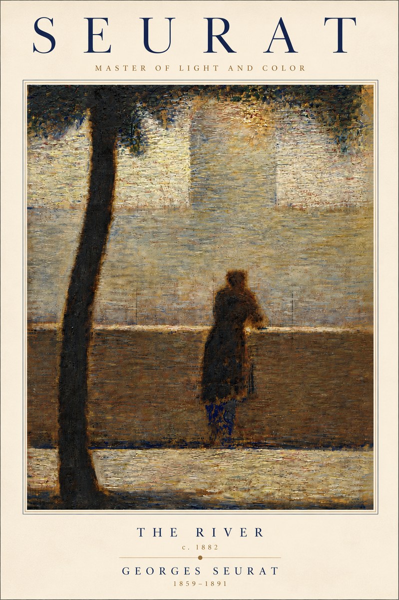 Seurat The River No6 - Plakat
