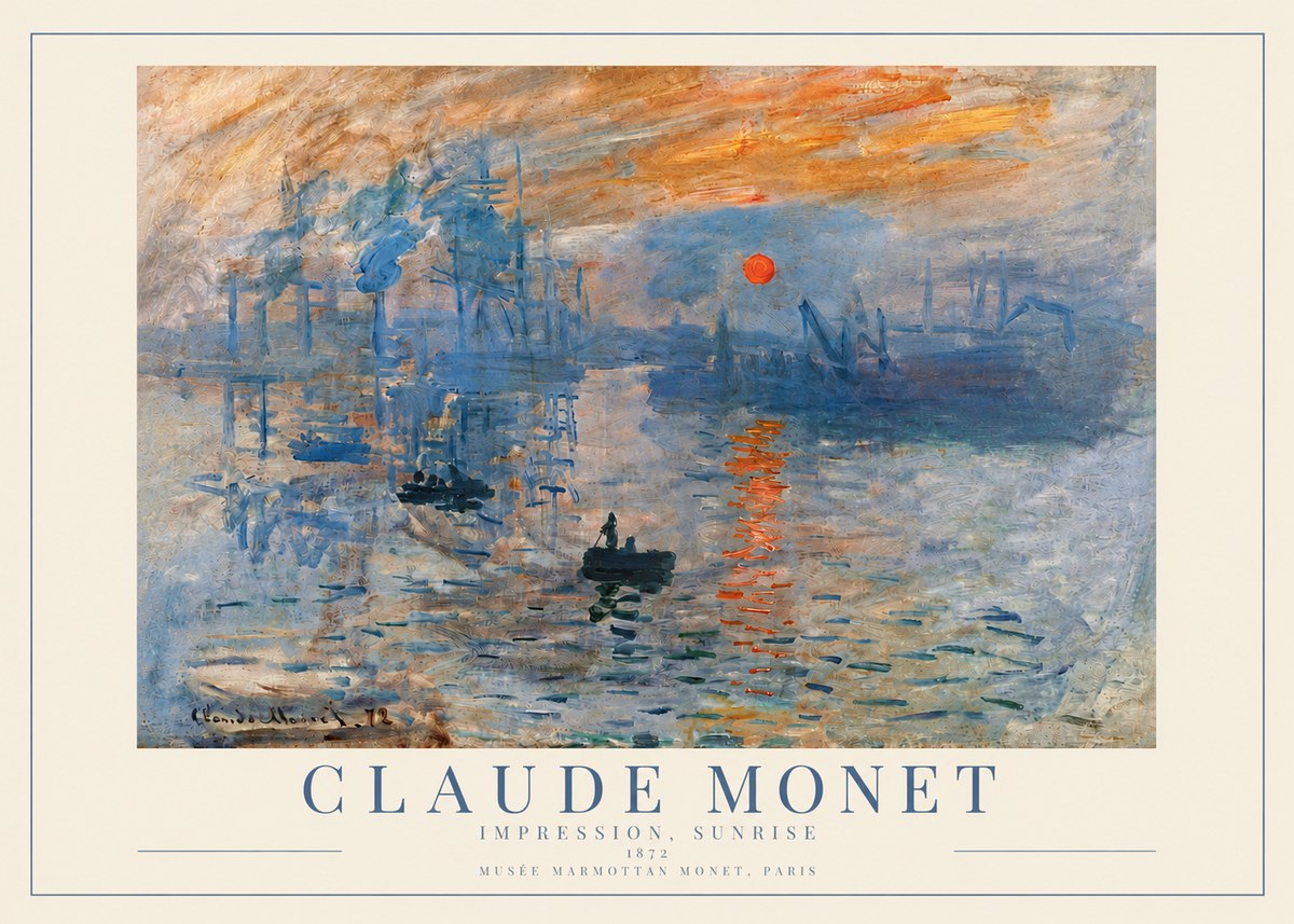 Monet Impression, Sunrise I No3 - Plakat